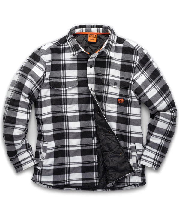 Black/White - Worker padded checked shirt Shirts Scruffs New Styles for 2023, Shirts & Blouses, Workwear Schoolwear Centres