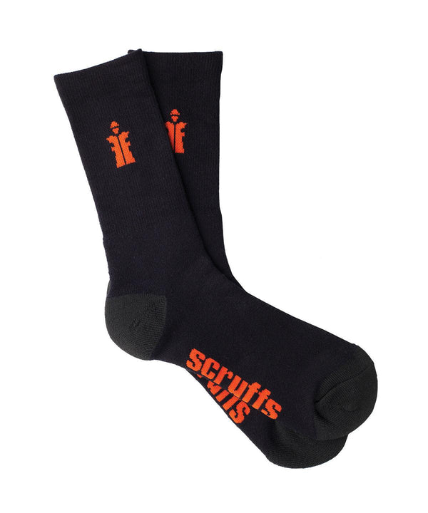 Black - Worker socks (3-pack) Socks Scruffs New Styles for 2023, Workwear Schoolwear Centres