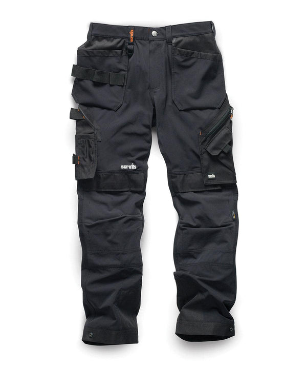 Black - Pro Flex plus holster trousers Trousers Scruffs New Styles for 2023, Trousers & Shorts, Workwear Schoolwear Centres