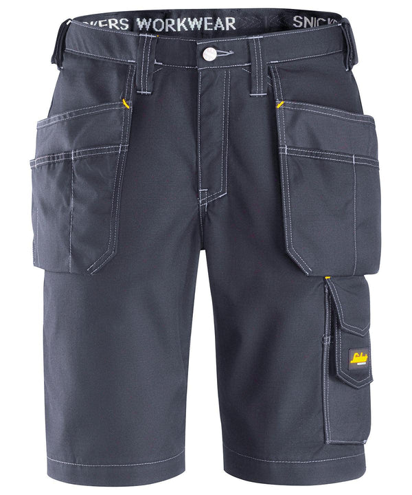 Black - Craftsmen ripstop holster pocket shorts Shorts Snickers Exclusives, Trousers & Shorts, Workwear Schoolwear Centres