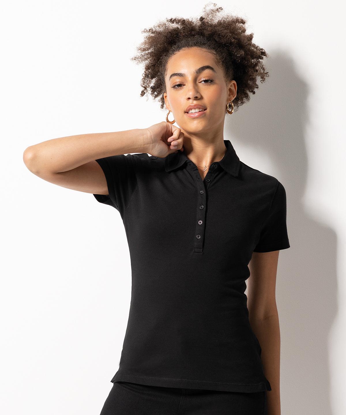 Fuchsia - Women's short sleeve stretch polo Polos SF Polos & Casual, Raladeal - Recently Added, Rebrandable, Sale, Women's Fashion Schoolwear Centres
