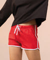 Bright Pink/White - Women's retro shorts Shorts SF Joggers, Must Haves, Women's Fashion Schoolwear Centres