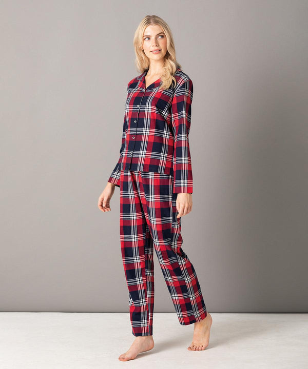 Red/Navy Check - Women's Tartan Lounge Set Pyjamas SF Lounge & Underwear, Lounge Sets, New For 2021, New In Autumn Winter, New In Mid Year, Trending Loungewear Schoolwear Centres