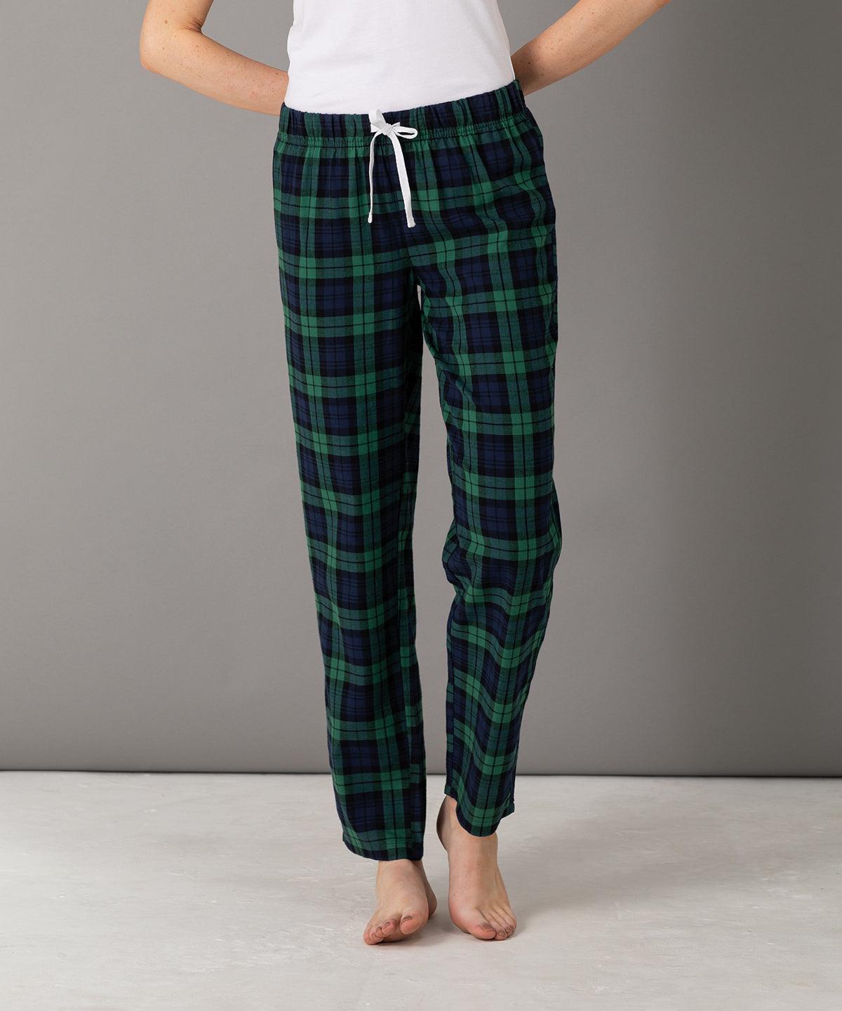 Red/Navy Check - Women's tartan lounge pants Loungewear Bottoms SF Gifting, Lounge & Underwear, Lounge Sets, Must Haves, Rebrandable Schoolwear Centres