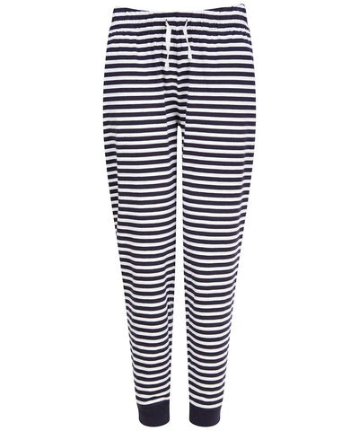 Navy/White Stripes - Women's cuffed lounge pants Loungewear Bottoms SF Home Comforts, Lounge & Underwear, Lounge Sets, New For 2021, New Styles For 2021 Schoolwear Centres