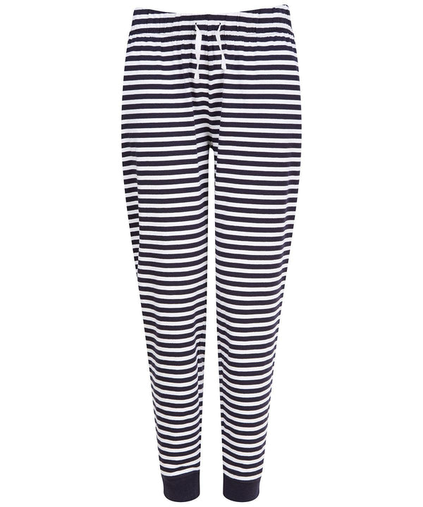 Navy/White Stripes - Women's cuffed lounge pants Loungewear Bottoms SF Home Comforts, Lounge & Underwear, Lounge Sets, New For 2021, New Styles For 2021 Schoolwear Centres