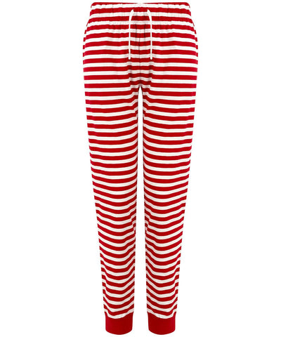 Red/White Stripes - Women's cuffed lounge pants Loungewear Bottoms SF Home Comforts, Lounge & Underwear, Lounge Sets, New For 2021, New Styles For 2021 Schoolwear Centres