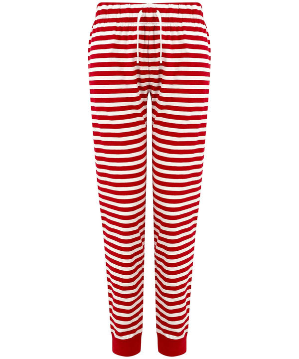 Red/White Stripes - Women's cuffed lounge pants Loungewear Bottoms SF Home Comforts, Lounge & Underwear, Lounge Sets, New For 2021, New Styles For 2021 Schoolwear Centres