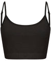 Women's sustainable fashion cropped cami top with adjustable straps