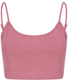 Women's sustainable fashion cropped cami top with adjustable straps