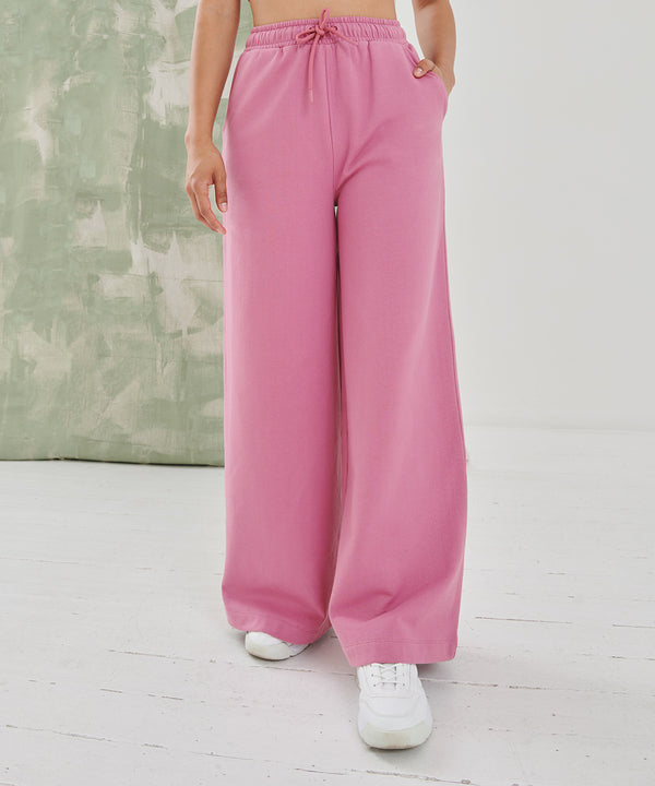 Pink wide leg joggers sale