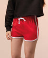 Bright Pink/White - Kids retro shorts Shorts SF Minni Junior Schoolwear Centres