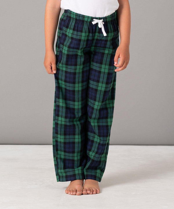 Navy/Green Check - Kids tartan lounge pants Loungewear Bottoms SF Minni Directory, Gifting, Junior, Lounge & Underwear, Lounge Sets, Must Haves, Rebrandable Schoolwear Centres