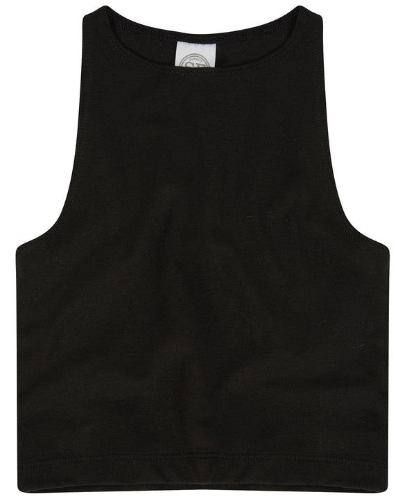 Black - Kids cropped top Vests SF Minni Cropped, New For 2021, New In Autumn Winter, New In Mid Year, T-Shirts & Vests Schoolwear Centres