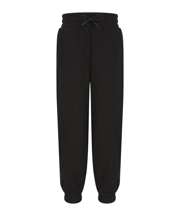 Black - Kids sustainable fashion cuffed joggers Sweatpants SF Minni New Styles for 2023, Organic & Conscious, Rebrandable Schoolwear Centres