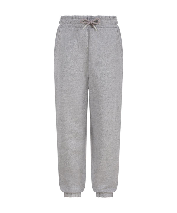 Heather Grey - Kids sustainable fashion cuffed joggers Sweatpants SF Minni New Styles for 2023, Organic & Conscious, Rebrandable Schoolwear Centres