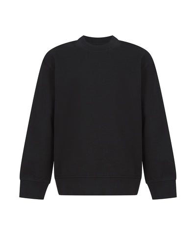 Kids sustainable fashion curved hem sweatshirt
