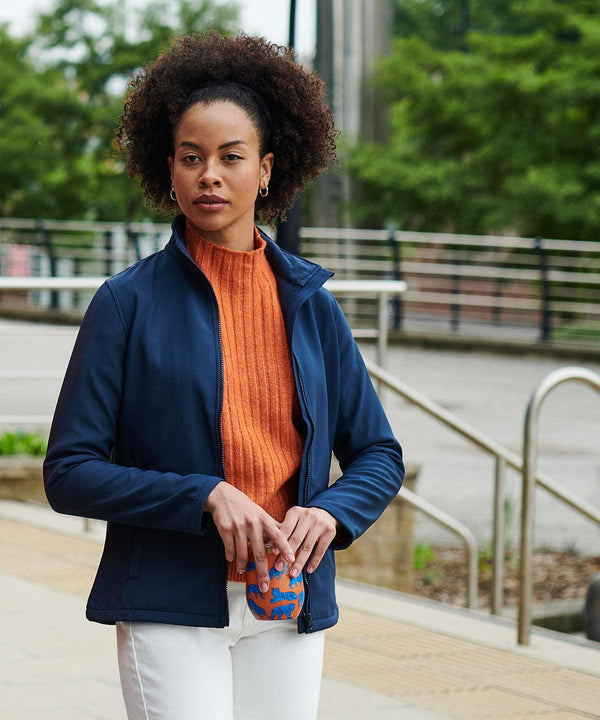 Black - Women's Ablaze printable softshell Jackets Regatta Professional Jackets & Coats, Must Haves, New Colours for 2021, Plus Sizes, Rebrandable, Softshells, Streetwear Schoolwear Centres