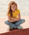 Vintage Heather Navy - Girls valueweight T T-Shirts Fruit of the Loom Junior, Must Haves, T-Shirts & Vests Schoolwear Centres