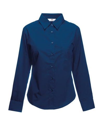 Ladyfit poplin long sleeve shirt