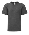 Dark Heather Grey - Kids iconic 150 T T-Shirts Fruit of the Loom Junior, Must Haves, New Colours for 2023, Rebrandable, T-Shirts & Vests Schoolwear Centres