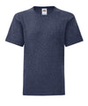 Heather Navy - Kids iconic 150 T T-Shirts Fruit of the Loom Junior, Must Haves, New Colours for 2023, Rebrandable, T-Shirts & Vests Schoolwear Centres