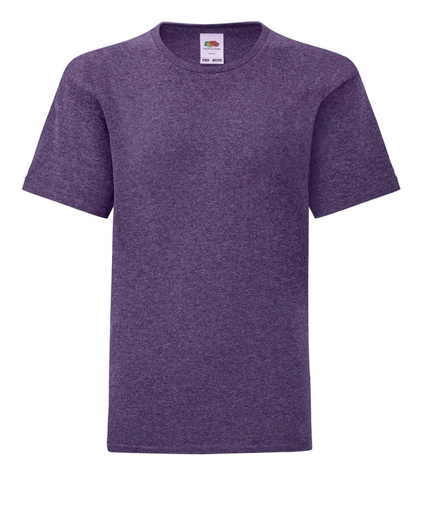 Heather Purple - Kids iconic 150 T T-Shirts Fruit of the Loom Junior, Must Haves, New Colours for 2023, Rebrandable, T-Shirts & Vests Schoolwear Centres