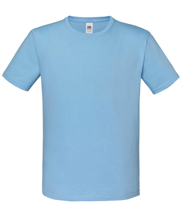 Sky Blue - Kids iconic 150 T T-Shirts Fruit of the Loom Junior, Must Haves, New Colours for 2023, Rebrandable, T-Shirts & Vests Schoolwear Centres