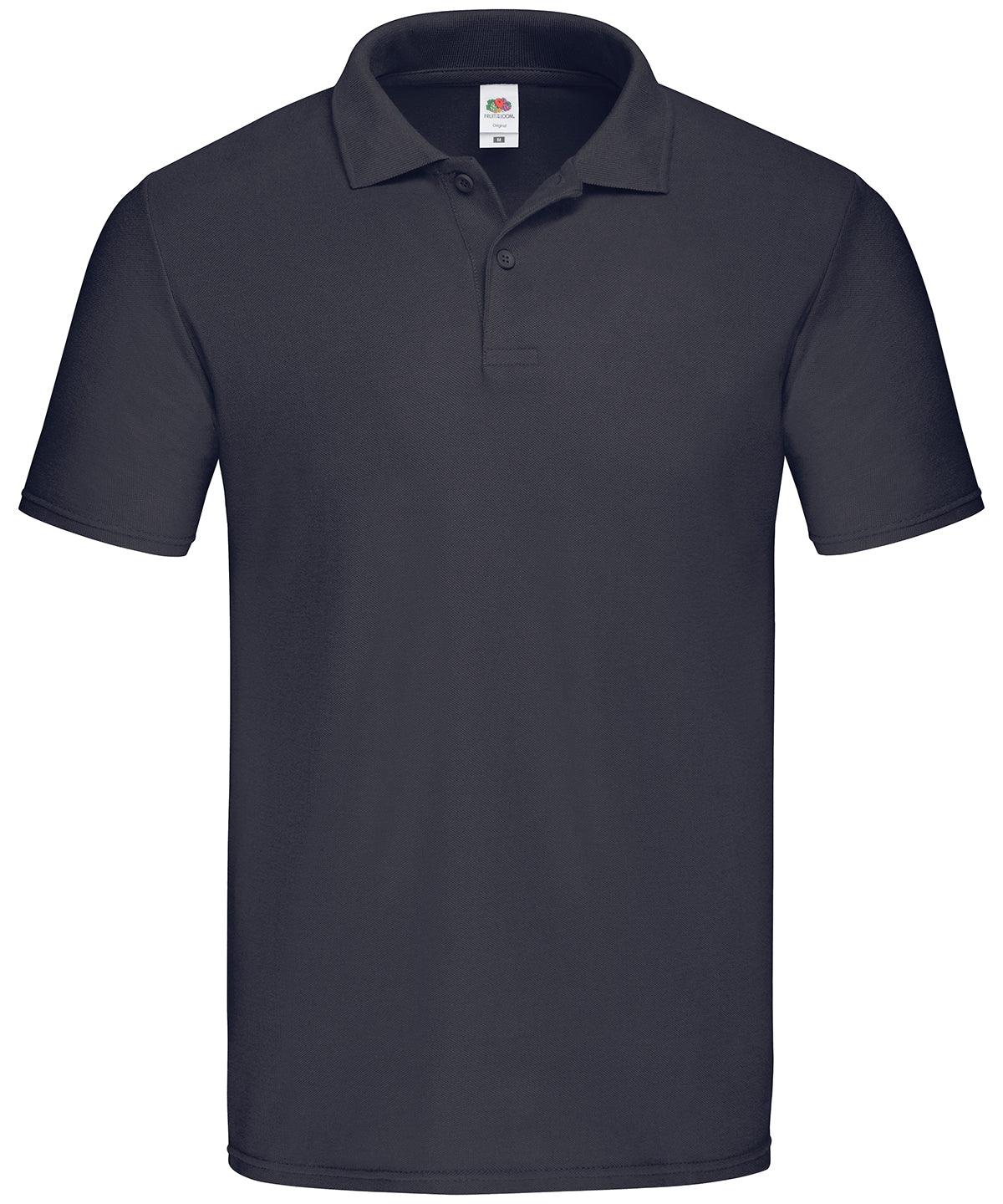 Deep Navy - Original polo Polos Fruit of the Loom Must Haves, New For 2021, New Styles For 2021, Polos & Casual Schoolwear Centres