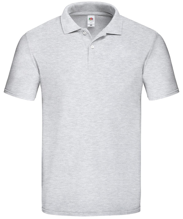 Heather Grey - Original polo Polos Fruit of the Loom Must Haves, New For 2021, New Styles For 2021, Polos & Casual Schoolwear Centres