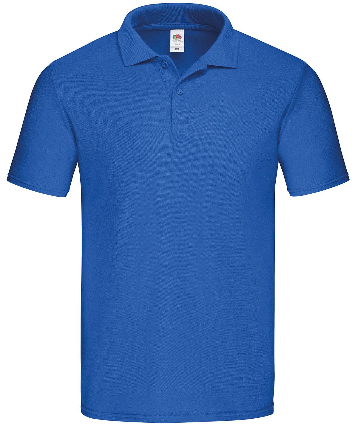 Royal Blue - Original polo Polos Fruit of the Loom Must Haves, New For 2021, New Styles For 2021, Polos & Casual Schoolwear Centres