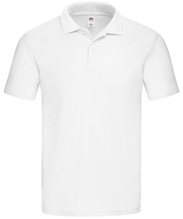 White - Original polo Polos Fruit of the Loom Must Haves, New For 2021, New Styles For 2021, Polos & Casual Schoolwear Centres