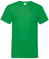 Kelly Green - Valueweight v-neck T T-Shirts Fruit of the Loom Must Haves, T-Shirts & Vests Schoolwear Centres