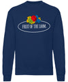 Navy - Vintage set-in sweatshirt large logo print Sweatshirts Fruit of the Loom Vintage Collection New For 2021, New Styles For 2021, Sweatshirts, Trending Loungewear Schoolwear Centres