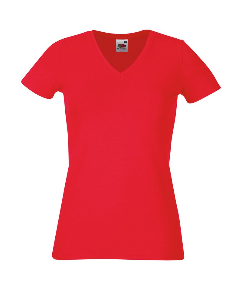 Lady-fit v-neck tee