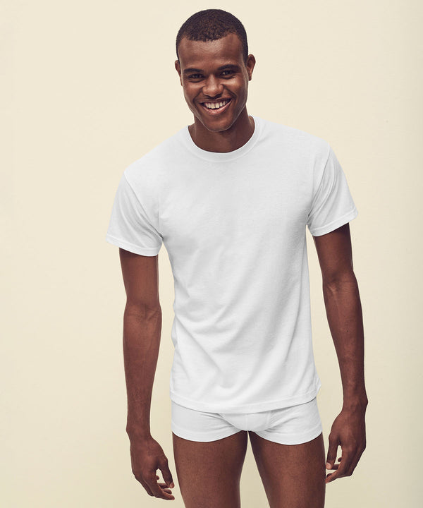 White - Underwear T (Pack of 3) T-Shirts Fruit of the Loom Gifting & Accessories, Lounge & Underwear Schoolwear Centres