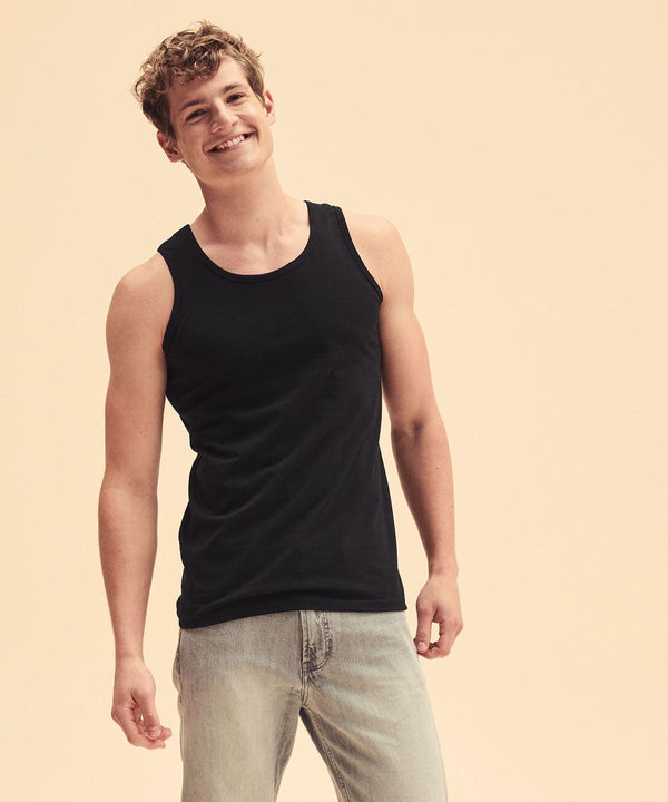 Red - Valueweight athletic vest Vests Fruit of the Loom Must Haves, T-Shirts & Vests Schoolwear Centres