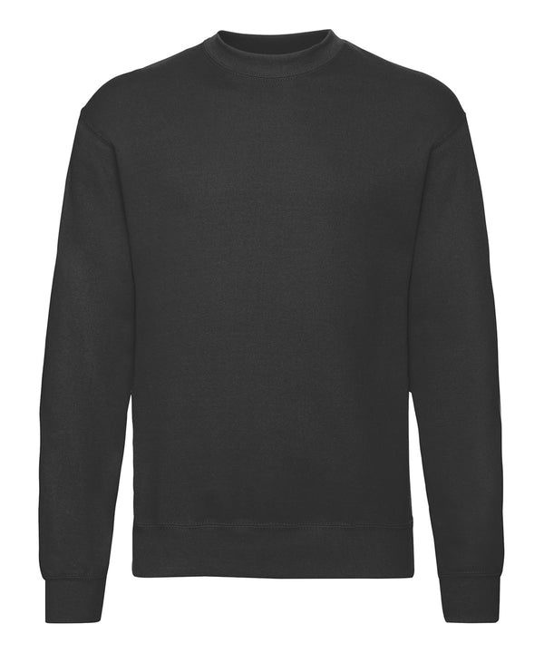 Black*†? - Classic 80/20 set-in sweatshirt Sweatshirts Fruit of the Loom Must Haves, New Colours for 2023, New Sizes for 2021, Plus Sizes, Price Lock, Sweatshirts Schoolwear Centres