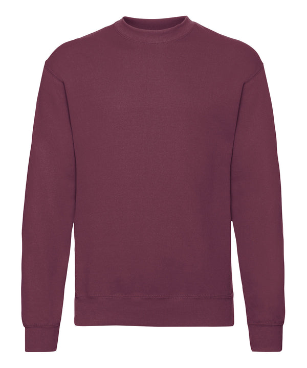 Burgundy* - Classic 80/20 set-in sweatshirt Sweatshirts Fruit of the Loom Must Haves, New Colours for 2023, New Sizes for 2021, Plus Sizes, Price Lock, Sweatshirts Schoolwear Centres