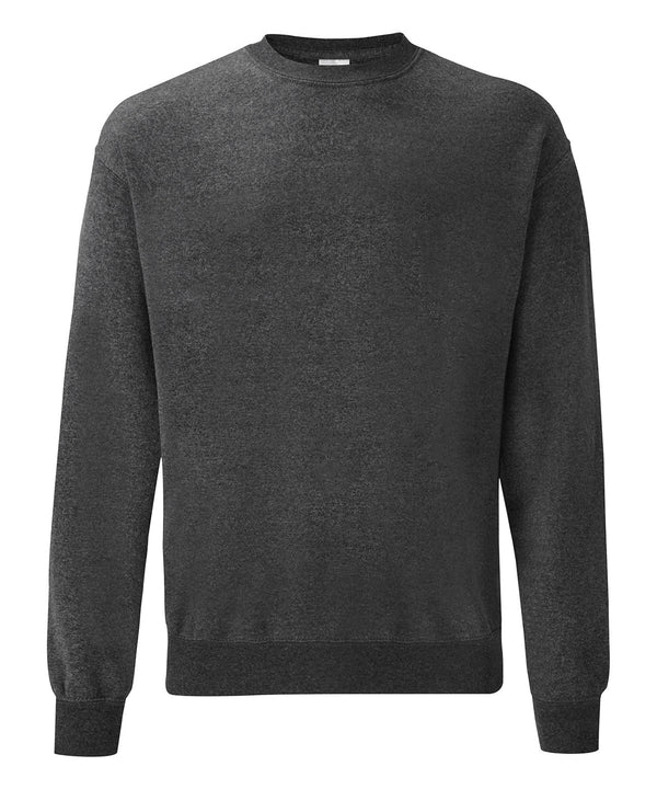 Dark Heather Grey - Classic 80/20 set-in sweatshirt Sweatshirts Fruit of the Loom Must Haves, New Colours for 2023, New Sizes for 2021, Plus Sizes, Price Lock, Sweatshirts Schoolwear Centres