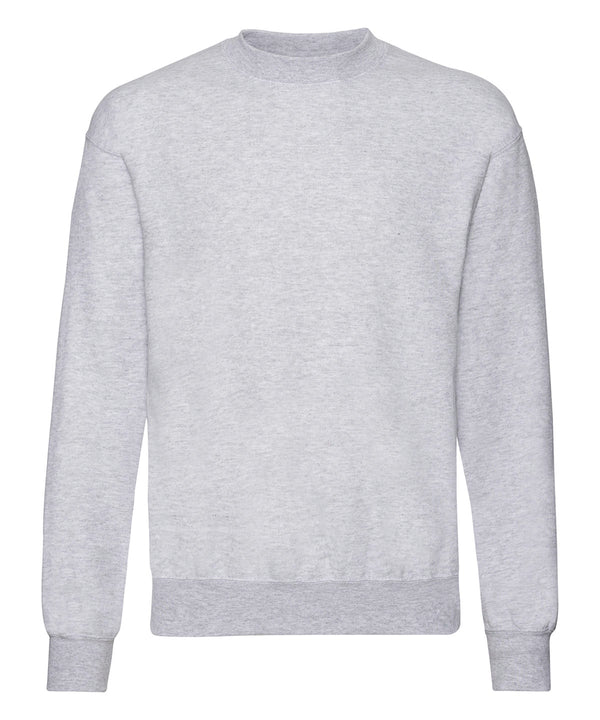 Heather Grey*†? - Classic 80/20 set-in sweatshirt Sweatshirts Fruit of the Loom Must Haves, New Colours for 2023, New Sizes for 2021, Plus Sizes, Price Lock, Sweatshirts Schoolwear Centres