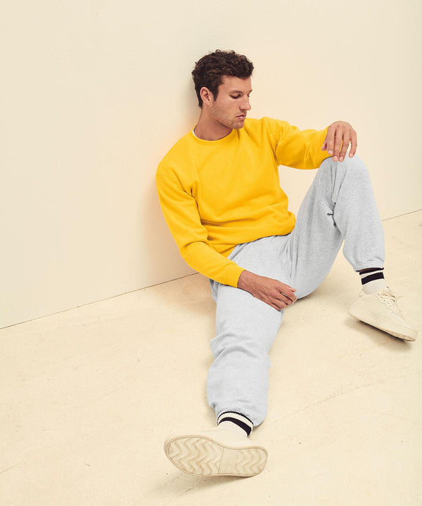 White*† - Classic 80/20 set-in sweatshirt Sweatshirts Fruit of the Loom Must Haves, New Colours for 2023, New Sizes for 2021, Plus Sizes, Price Lock, Sweatshirts Schoolwear Centres