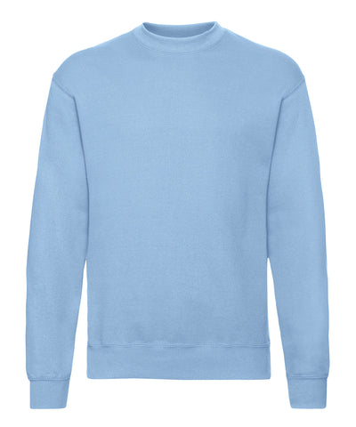 Sky Blue - Classic 80/20 set-in sweatshirt Sweatshirts Fruit of the Loom Must Haves, New Colours for 2023, New Sizes for 2021, Plus Sizes, Price Lock, Sweatshirts Schoolwear Centres