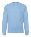 Sky Blue - Classic 80/20 set-in sweatshirt Sweatshirts Fruit of the Loom Must Haves, New Colours for 2023, New Sizes for 2021, Plus Sizes, Price Lock, Sweatshirts Schoolwear Centres