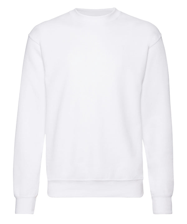 White*† - Classic 80/20 set-in sweatshirt Sweatshirts Fruit of the Loom Must Haves, New Colours for 2023, New Sizes for 2021, Plus Sizes, Price Lock, Sweatshirts Schoolwear Centres
