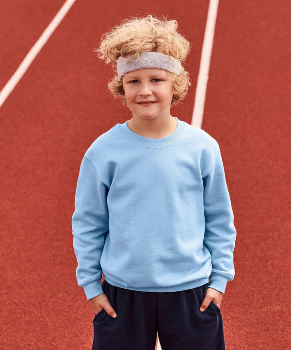 Sky Blue - Kids classic set-in sweatshirt Sweatshirts Fruit of the Loom Back to Education, Junior, Must Haves, Sweatshirts Schoolwear Centres