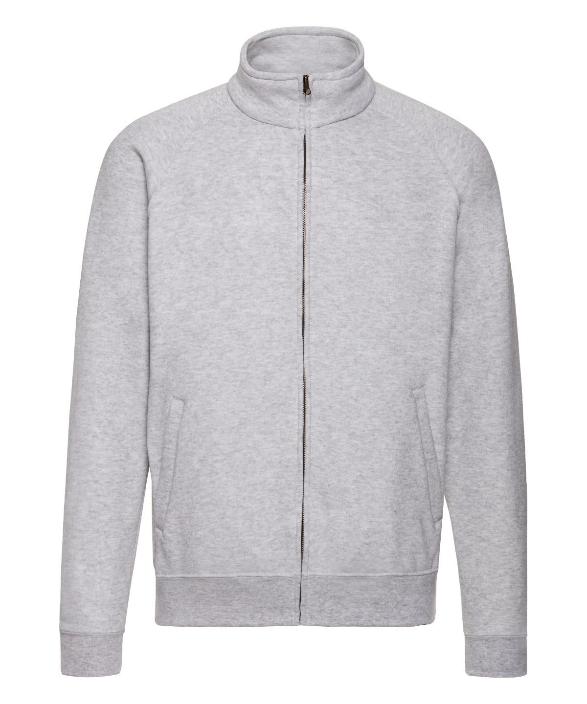 Heather Grey - Classic 80/20 sweatshirt jacket Sweatshirts Fruit of the Loom Must Haves, New Sizes for 2021, Plus Sizes, Sweatshirts Schoolwear Centres