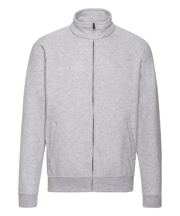Heather Grey - Classic 80/20 sweatshirt jacket Sweatshirts Fruit of the Loom Must Haves, New Sizes for 2021, Plus Sizes, Sweatshirts Schoolwear Centres