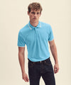 White/Kelly Green - Tipped polo Polos Fruit of the Loom Must Haves, Plus Sizes, Polos & Casual Schoolwear Centres