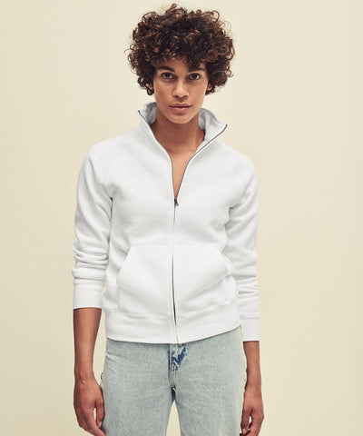 Heather Grey - Women's premium 70/30 sweatshirt jacket Sweatshirts Fruit of the Loom Sweatshirts Schoolwear Centres